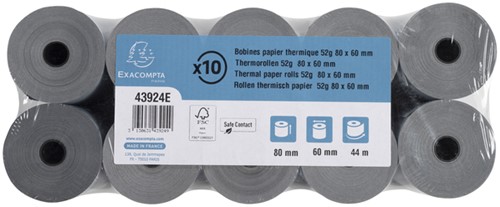 Telrol Exacompta 80mmx44m kern Ø12mm SafeContact thermisch-3