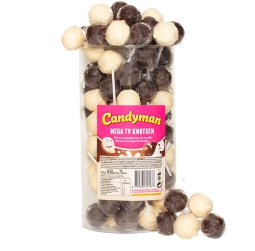 Lolly Candyman mega tv knotsen 75 stuks