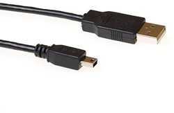 Kabel ACT USB 2.0 A male - USB mini B5 male 3 meter