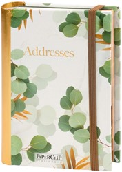 Adressenboek Paperclip Bloom A6 lijn 80vel 1000gr