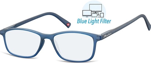 Leesbril  Montana +3.00 dpt blue light filter blauw
