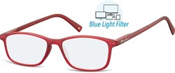 Leesbril  Montana +2.50 dpt blue light filter rood