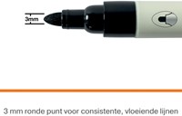 Whiteboardmarker Nobo ronde punt 3mm zwart-17