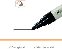 Whiteboardmarker Nobo ronde punt 3mm zwart-19