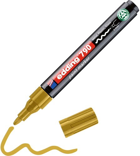 Paintmarker edding 790 PCR op alcoholbasis 2-3mm goud-2
