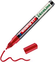 Paintmarker edding 51 EcoLine op waterbasis 1-2mm rood-2