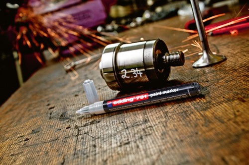 Paintmarker edding 791 op alcoholbasis 1-2mm wit-3