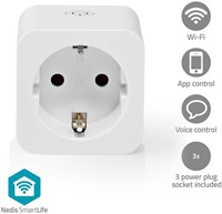 Slimme stekker Nedis Smartlife Wifi 3 stuks wit-6