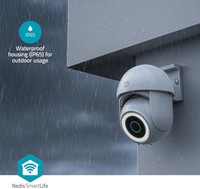 Beveiligingscamera Nedis Smartlife Wifi buiten 3MP Full HD 1296p wit-3
