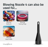 Handstofzuiger / luchtblazer Nedis 90W oplaadbaar zwart-2