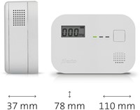 Koolmonoxidemelder Alecto 10 jaar sensor en display COA3910 wit-3