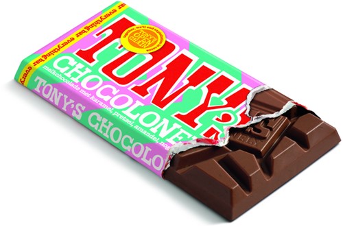 Chocolade Tony's Chocolonely melk everything reep 90 gram