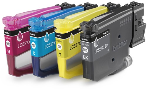 Inktcartridge Brother LC-527XL zwart + 3 kleuren-2