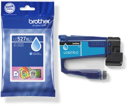 Inktcartridge Brother LC-527XLC blauw-3