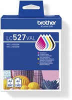 Inktcartridge Brother LC-527 zwart + 3 kleuren