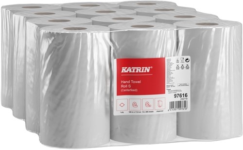 Poetspapier Katrin Plus klein 1-laags 400 vel wit 97616-2