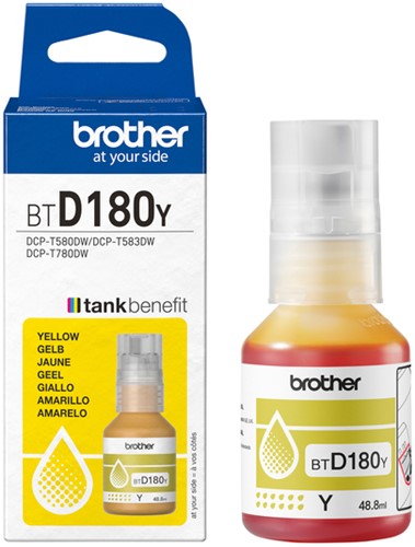 Navulinkt Brother BT-D180Y geel-3