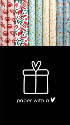 Inpakpapier Lovely nature 200x70cm assorti