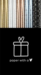 Inpakpapier Fancy vintage 150x70cm assorti