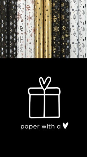 Inpakpapier Luxury Christmas 150x70cm assorti