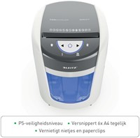 Papiervernietiger Leitz IQ OptiMax 225 Home Office P5 snippers 2x15mm-2