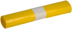 Afvalzak Propsac HDPE T23 58x100cm 70L geel rol à 25 stuks
