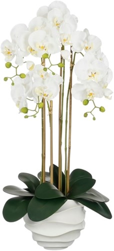 Kunstplant Mica Phalaenopsis in pot wit 40x34x82cm