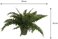 Kunstplant Mica Boston varen groen in pot Ø50cm 42cm-1