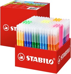 Viltstift STABILO Trio A-Z 378 fijn assorti classpack à 240 stuks