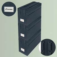 Opbergtas Leitz gestofferd met deksel grijs-3