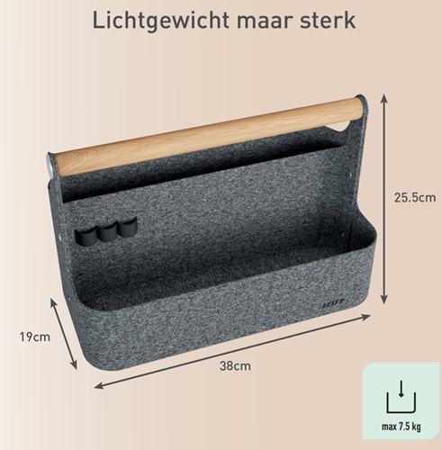Bureau organizer Leitz draagbaar donkergrijs-3
