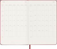 Agenda 2027 Moleskine 12M Planner Weekly 7dagen/1pagina large hc scarlet red-1