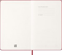 Agenda 2027 Moleskine 12M Planner Weekly 7dagen/1pagina large hc scarlet red-2