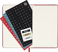 Agenda 2027 Moleskine 12M Planner Weekly 7dagen/1pagina pocket hc scarlet red-3