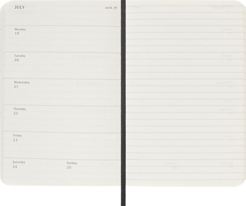 Agenda 2027 Moleskine 12M Planner Weekly 7dagen/1pagina pocket sc black-3
