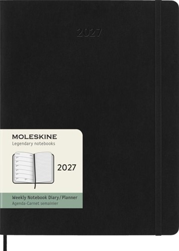 Agenda 2027 Moleskine 12M Planner Weekly 7dagen/1pagina xl sc black