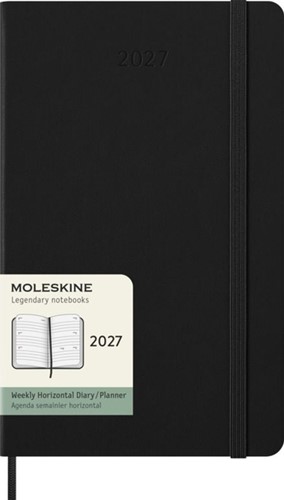 Agenda 2027 Moleskine 12M Planner Weekly 7dagen/2pagina's large hc black