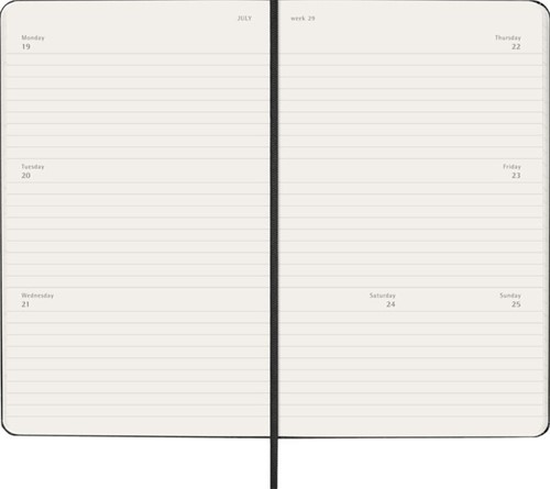 Agenda 2027 Moleskine 12M Planner Weekly 7dagen/2pagina's large hc black-3