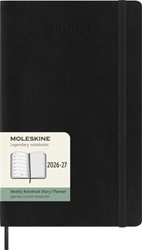 Agenda 2027 Moleskine 18M Planner Weekly 7dagen/1pagina large sc black