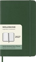 Agenda 2027 Moleskine 12M Planner Weekly 7dagen/1pagina pocket sc myrtle green