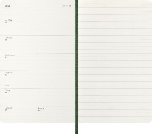 Agenda 2027 Moleskine 12M Planner Weekly 7dagen/1pagina large sc myrtle green-3