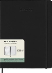 Agenda 2027 Moleskine 18M Planner Weekly 7dagen/1pagina xl hc black