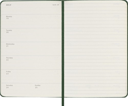 Agenda 2027 Moleskine 12M Planner Weekly 7dagen/1pagina pocket hc myrtle green-3