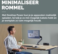 Stekkerdoos Fellowes Power Desk F 2 voudig incl USB A en C 2 meter zwart-5