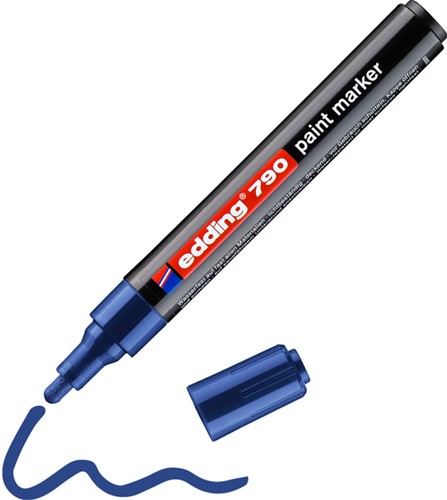 Paintmarker edding 790 op alcoholbasis 2-3mm blauw-2