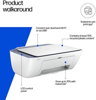 Multifunctional inktjet printer HP DeskJet 2922-3