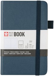 Notitieboek Sakura pocket 90x140mm lijn hard cover donker indigo