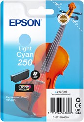Inktcartridge Epson 250 T16N54 licht blauw