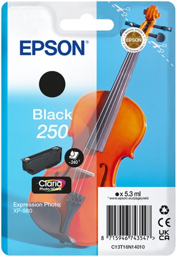 Inktcartridge Epson 250 T16N14 zwart
