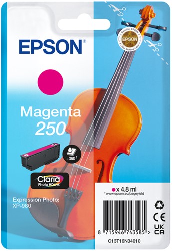 Inktcartridge Epson 250 T16N34 rood